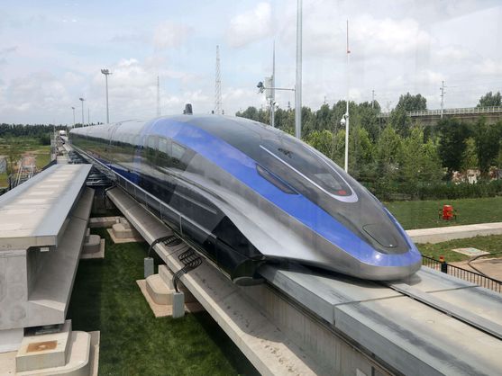 En fase de pruebas el tren chino que es más rápido que un avión comercial