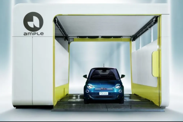 Stellantis se asocia con la startup Ample para integrar en sus coches eléctricos un sistema de intercambio de batería