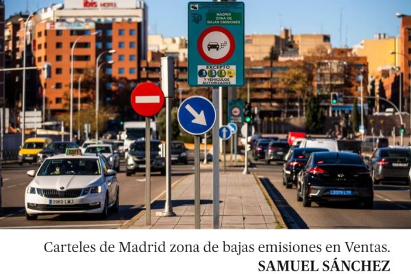 Prohibido circular por Madrid capital a vehículos sin etiqueta no empadronados